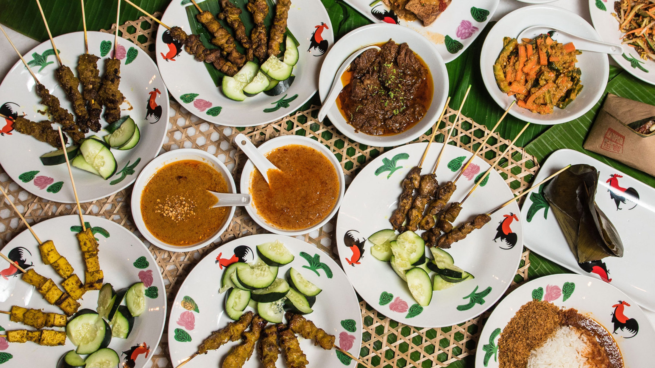 Dishes at Sate Kampar