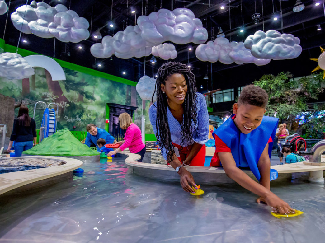 Families playing at the Please Touch Museum