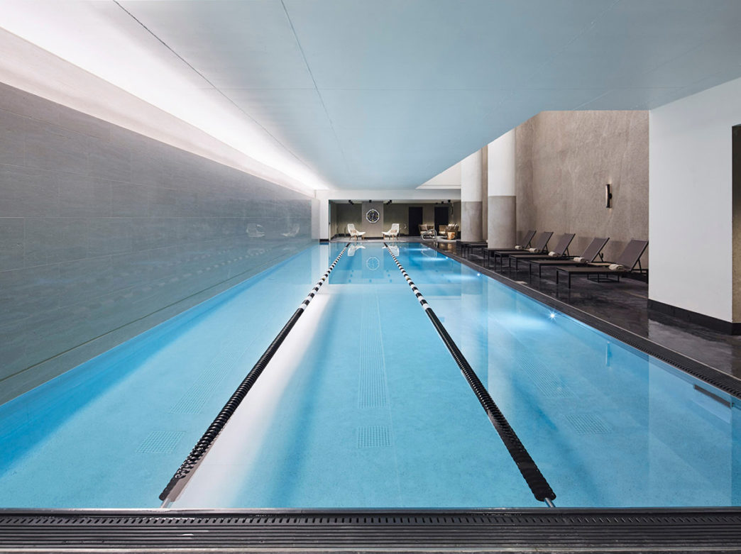 The indoor Pool at Fitler Club in Philadelphia