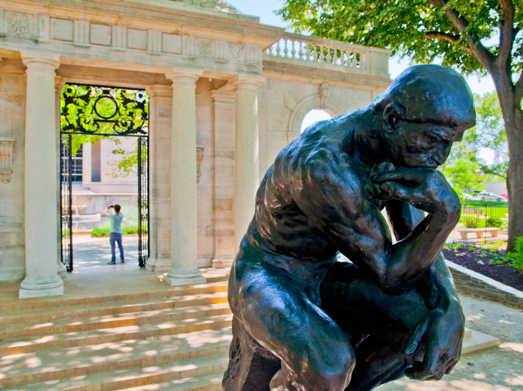 The Thinker outside of the Rodin Museum in Philadelphia