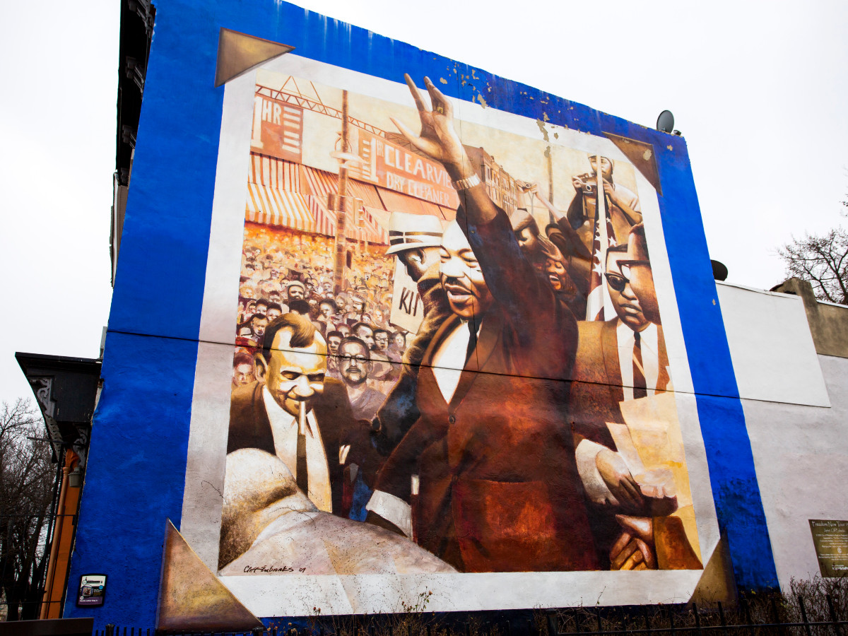 Mural of Martin Luther King Jr. in Philadelphia