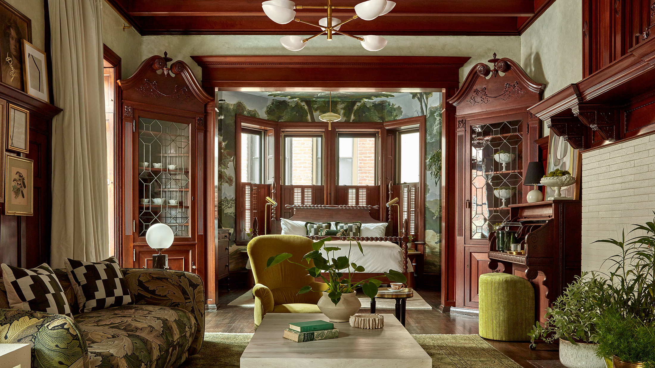 An exquisitely decorated room at the Guild House Hotel in Philadelphia